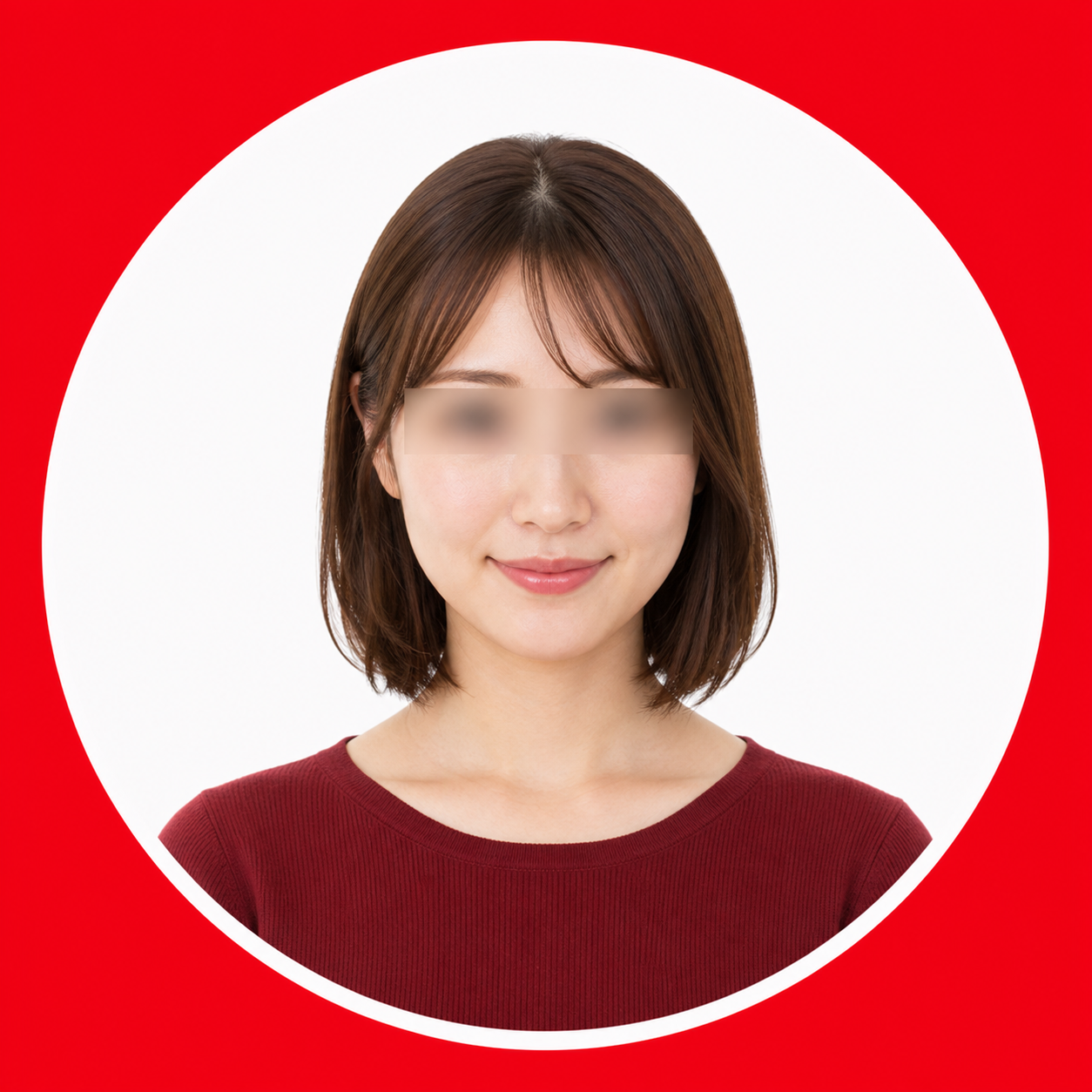 目元をぼかしたAさんのイメージ